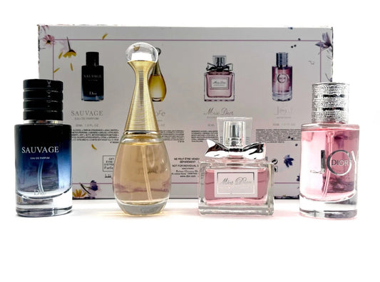 Dior 4 Piece Gift Set for Women 30 ML Per Bottle